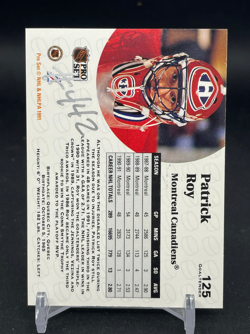 1991 PRO SET - P. ROY - #125 - #442 AUTOGRAPH