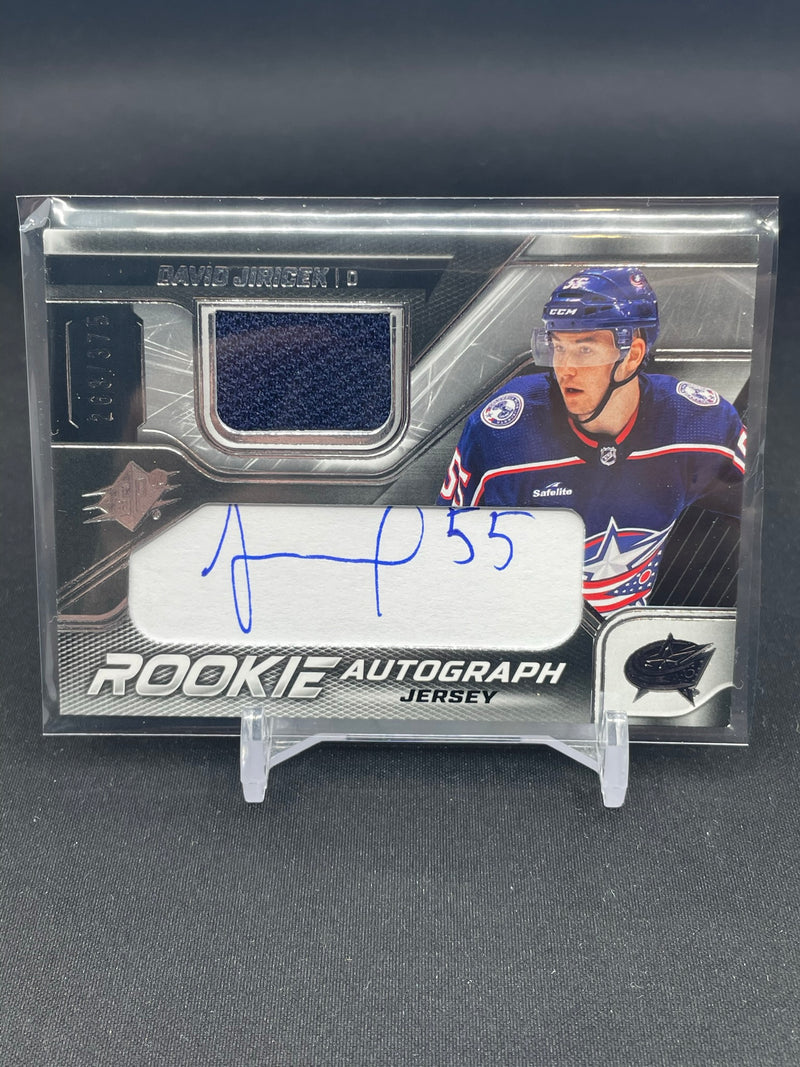 2022 UPPER DECK SPX - ROOKIE AUTOGRAPH JERSEY - D. JIRICEK - #DJ - #'D/375 - AUTOGRAPH - RELIC - RC