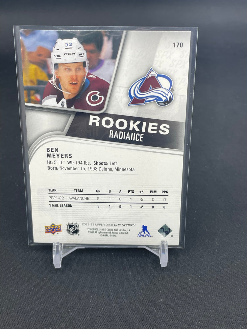 2022 UPPER DECK SPX - ROOKIES RADIANCE - B. MEYERS - #170 - #'D/100 - RC