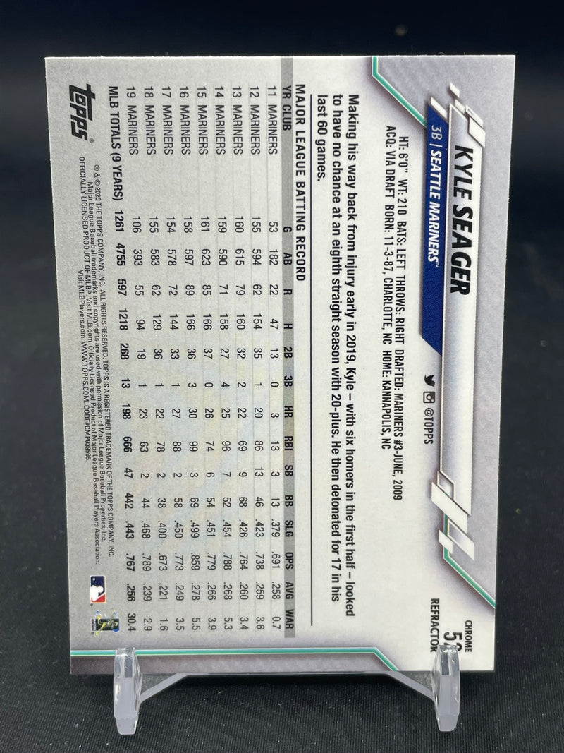 2020 TOPPS CHROME - SEPIA REFRACTOR - SINGLES - SELECT YOUR PLAYER