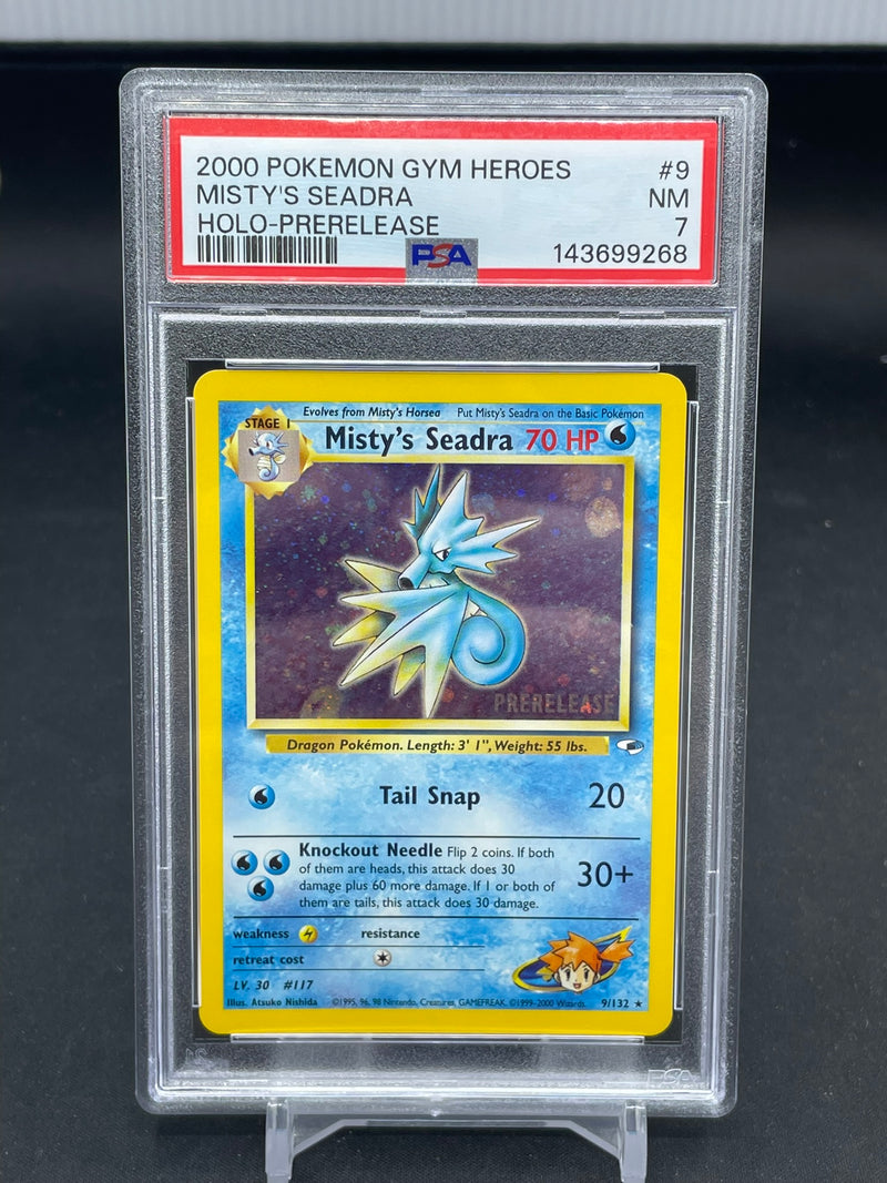 POKEMON - GYM HEROES PRERELEASE - MISTY'S SEADRA - HOLO -