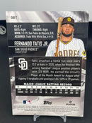 2021 TOPPS STADIUM CLUB - JUMBO BOX TOPPER - F. TATIS JR. -
