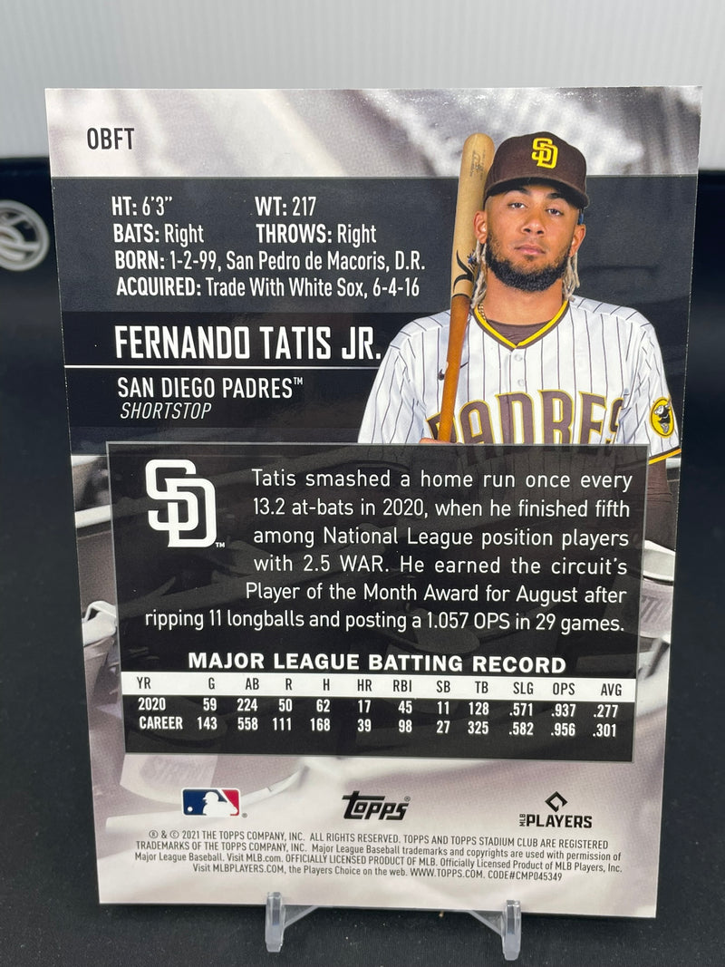 2021 TOPPS STADIUM CLUB - JUMBO BOX TOPPER - F. TATIS JR. -