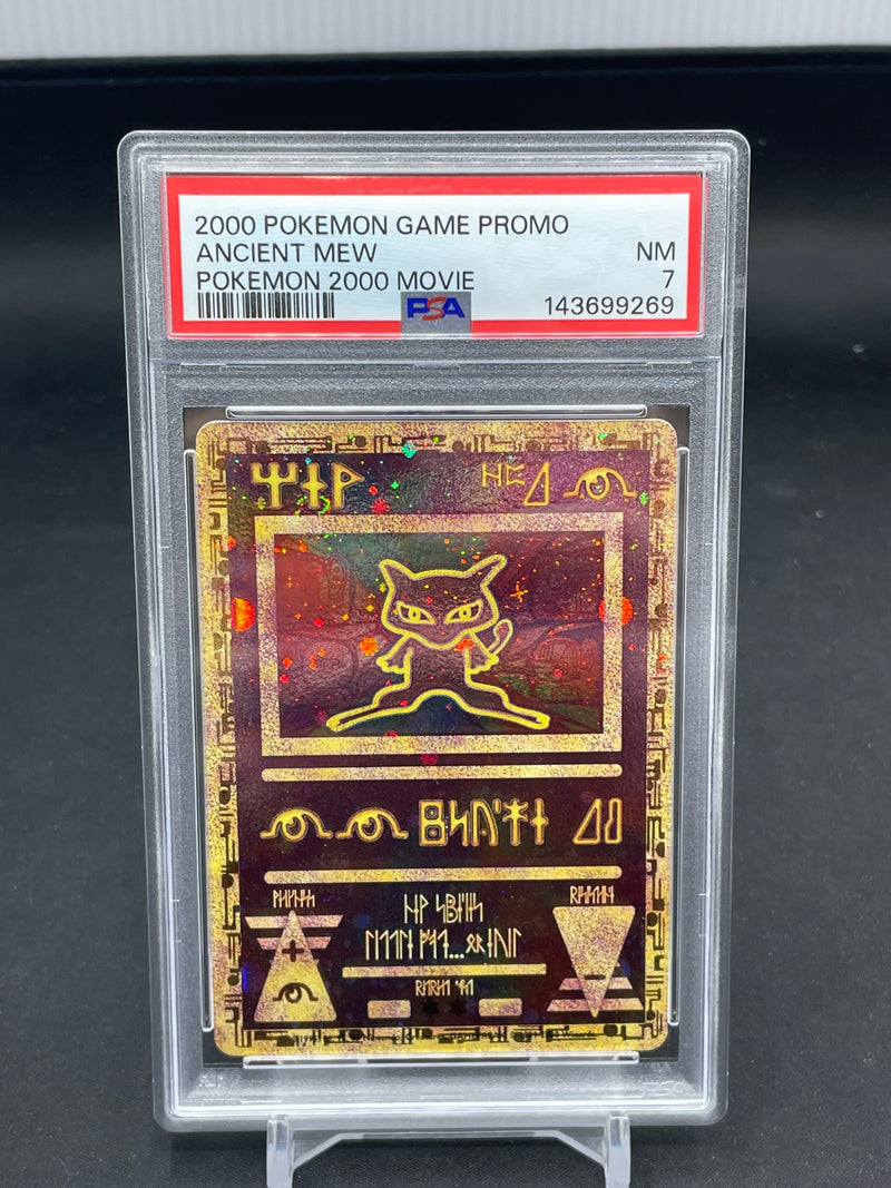 POKEMON - 2000 MOVIE PROMO - ANCIENT MEW - HOLO - PSA 7