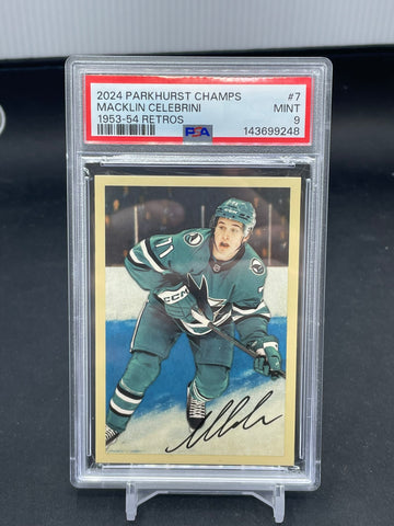 2024 UPPER DECK PARKHURST CHAMPIONS - 1953-53 RETROS - M. CELEBRINNI - #7 - PSA 9 - RC