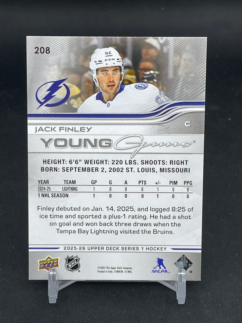 2025 UPPER DECK SERIES ONE - YOUNG GUNS - J. FINLEY -