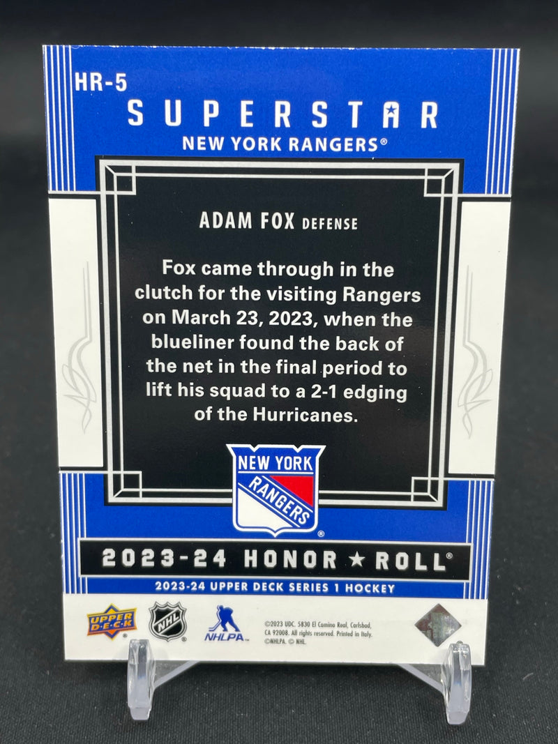 2023 UPPER DECK SERIES ONE - GOLD RAINBOW - HONOR ROLL - A. FOX - #HR-5 - #'D/25