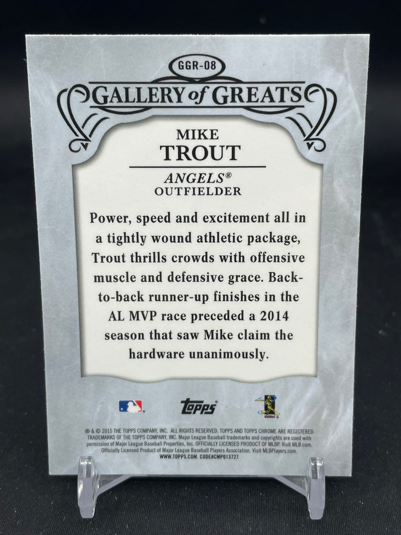 2015 TOPPS CHROME - GALLERY OF GREATS - M. TROUT -
