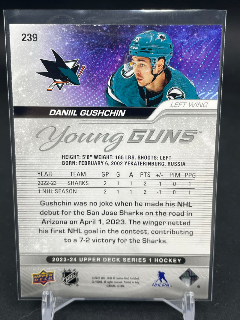2023 UPPER DECK SERIES ONE - YOUNG GUNS - D. GUSHCHIN -