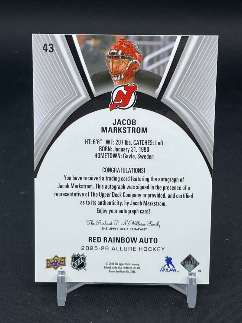 2025 UPPER DECK ALLURE - RED RAINBOW AUTO - J. MARKSTROM -