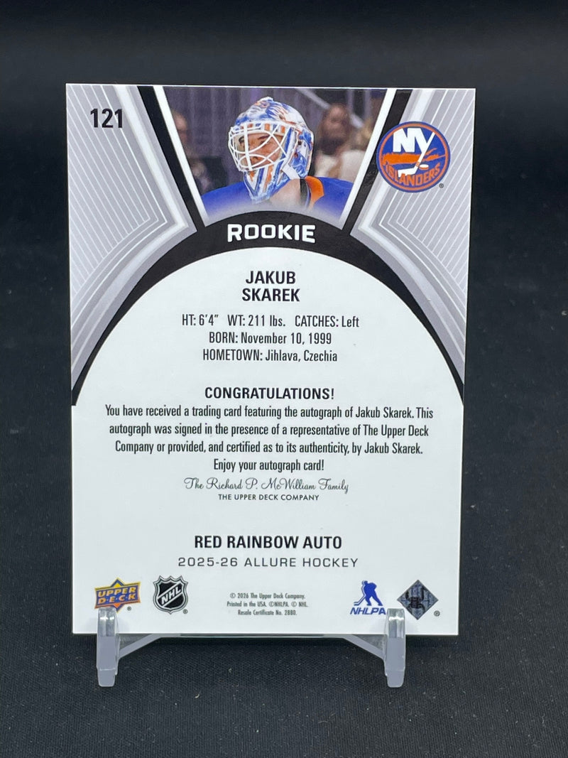 2025 UPPER DECK ALLURE - RED RAINBOW AUTO - J. SKAREK -