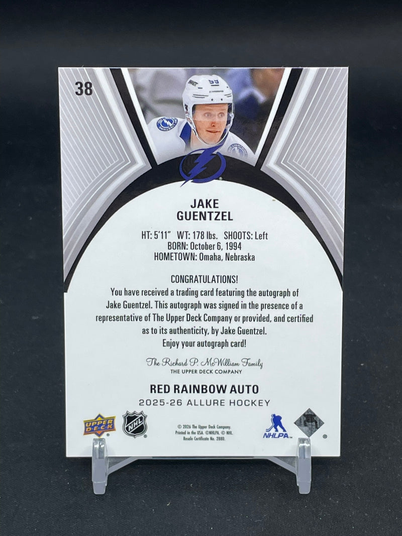 2025 UPPER DECK ALLURE - RED RAINBOW AUTO - J. GUENTZEL -