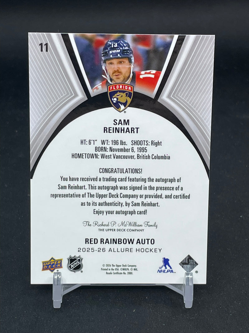 2025 UPPER DECK ALLURE - RED RAINBOW AUTO - S. REINHART -