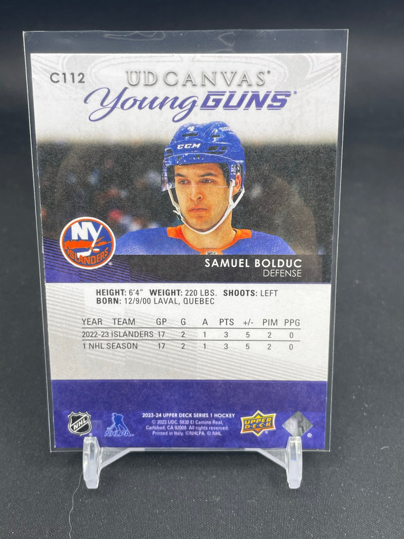2023 UPPER DECK SERIES ONE - UD CANVAS - YOUNG GUNS - S. BOLDUC -