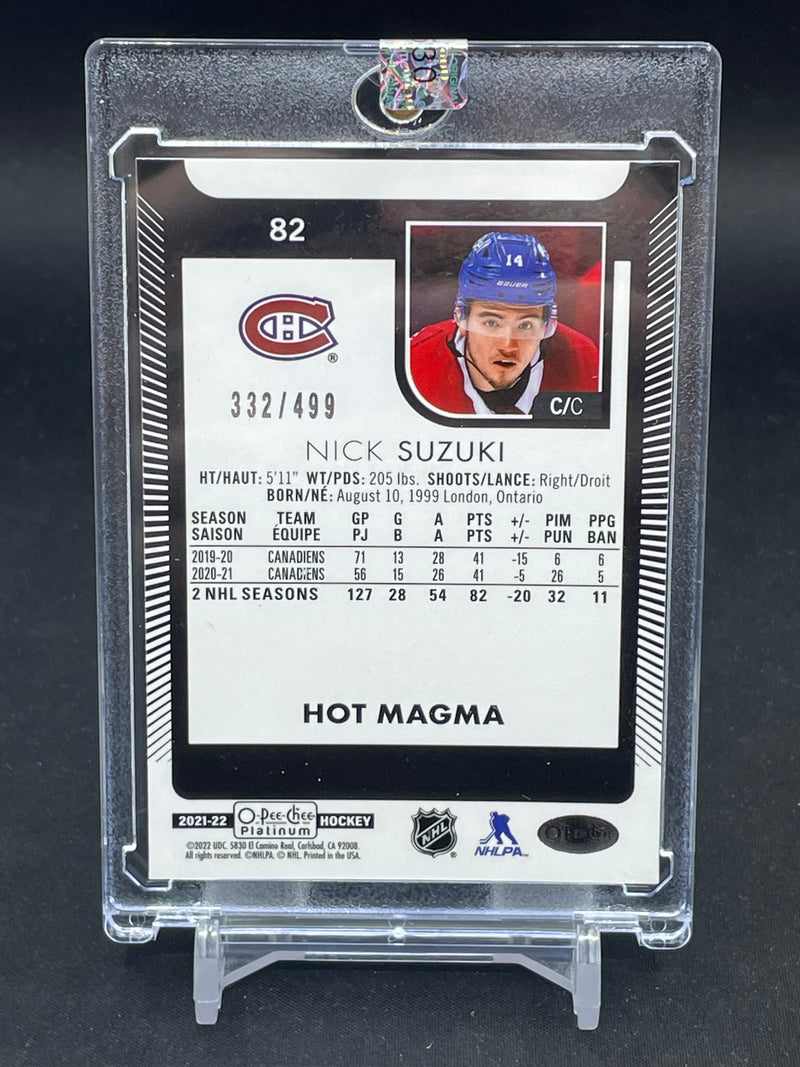 2021 UPPER DECK O-PEE-CHEE PLATINUM - HOT MAGMA - N. SUZUKI - #82 - #'D/499