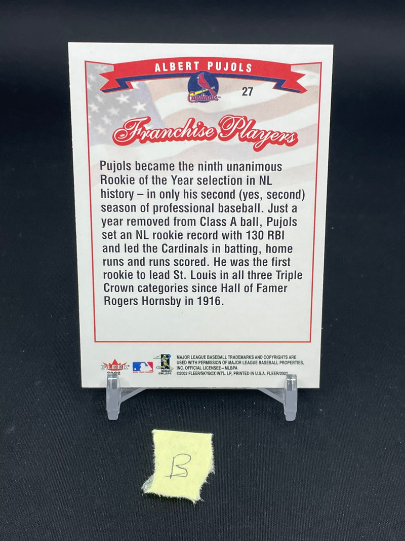 2002 FLEER - FRANCHISE PLAYERS - A. PUJOLS -