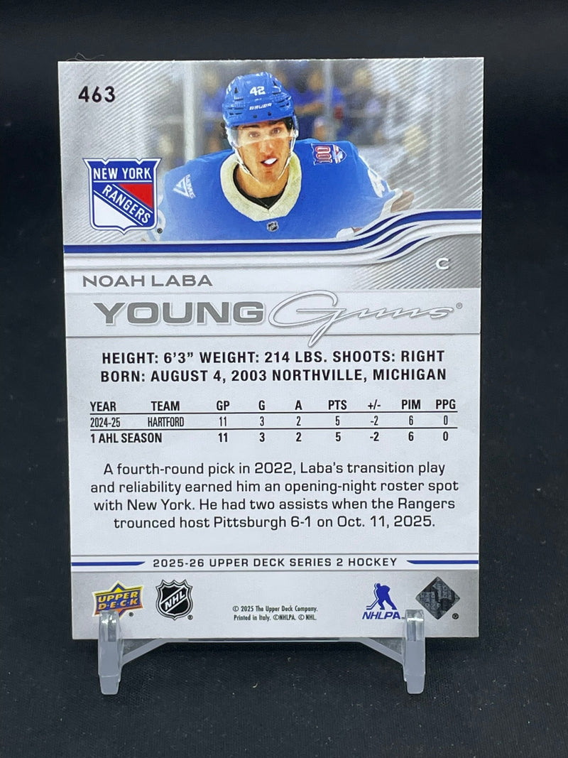 2025 UPPER DECK SERIES TWO - DELUXE - YOUNG GUNS - N. LABA - #463 - #'D/250 - RC
