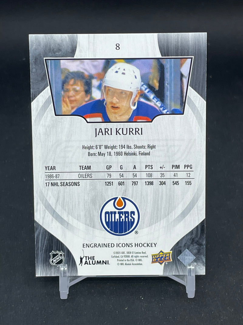 2024 UPPER DECK ENGRAINED ICONS - EBONY - J. KURRI - #8 - #'D/199