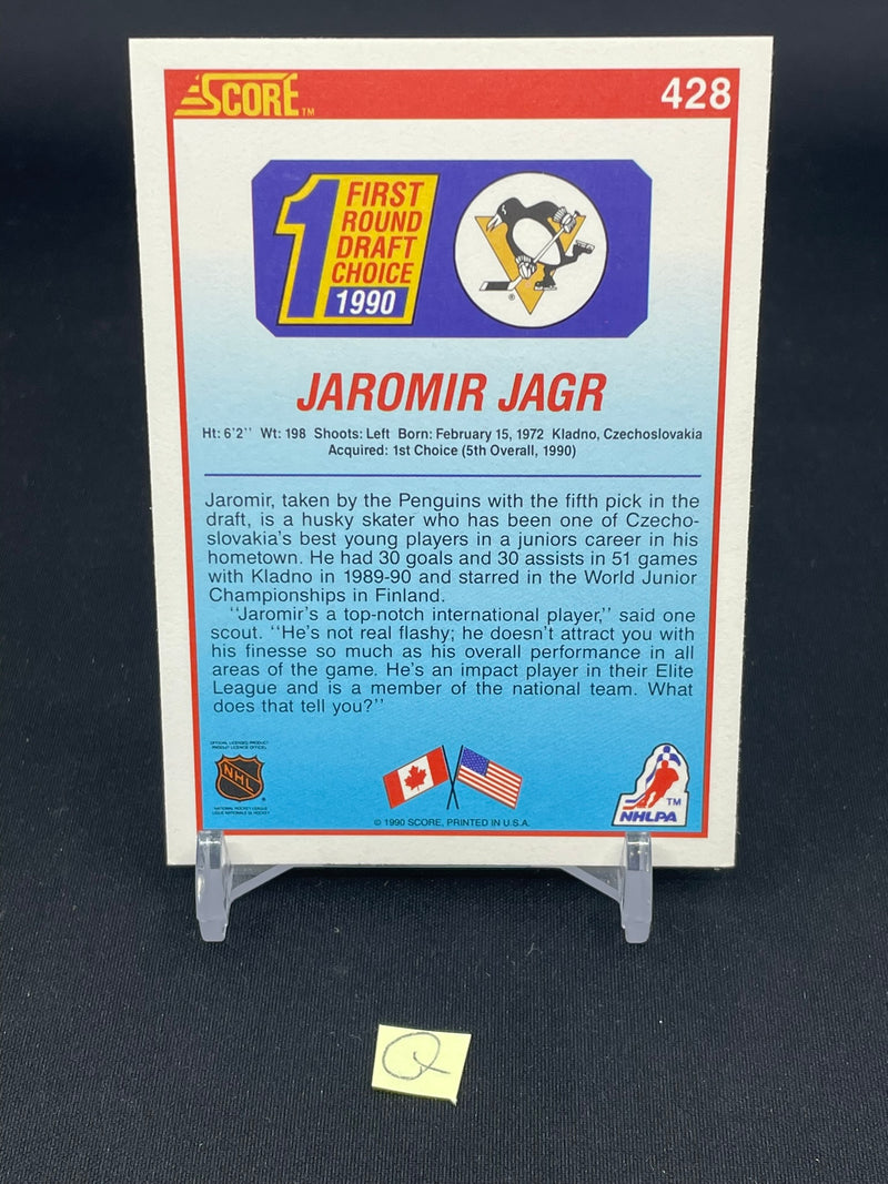 1990 SCORE - 1ST ROUND DRAFT CHOICE - JAROMIR JAGR -