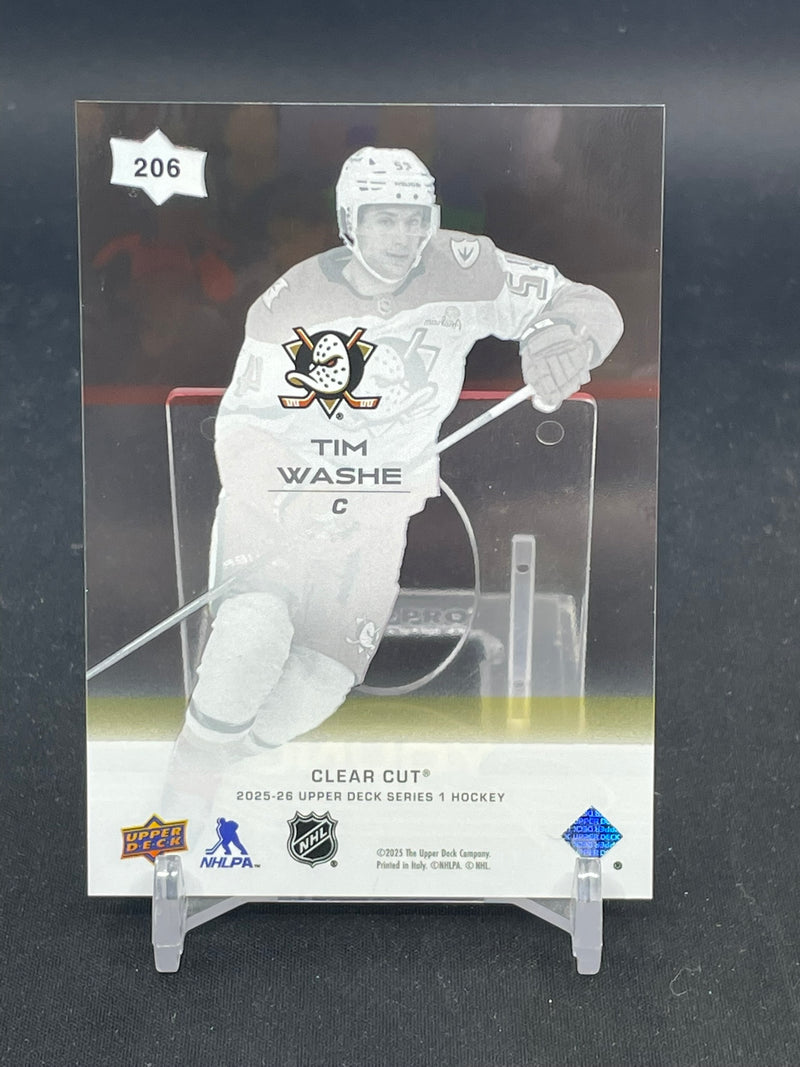 2025 UPPER DECK SERIES ONE - CLEAR CUT - YOUNG GUNS - T. WASHE -