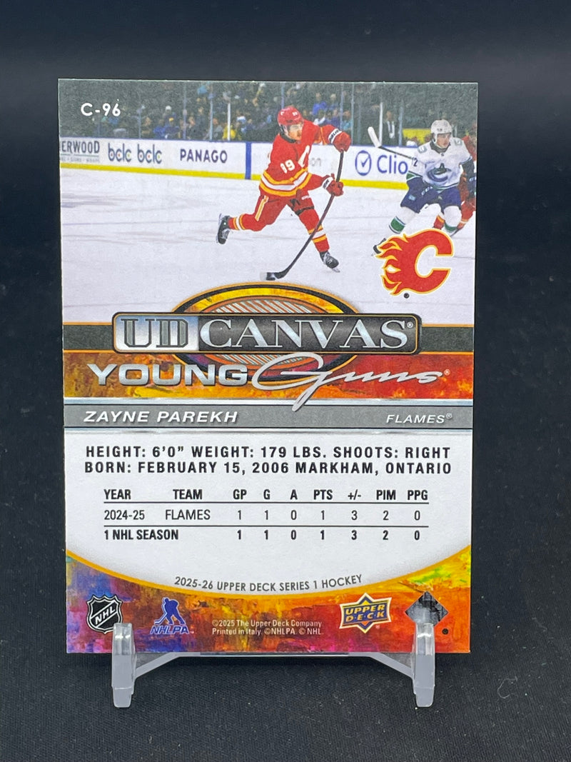 2025 UPPER DECK SERIES ONE - UD CANVAS - YOUNG GUNS - Z. PAREKH -
