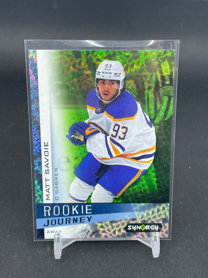 2023 UPPER DECK SYNERGY - ROOKIE JOURNEY - GREEN - M. SAVOIE - #RJ-14 - #'D/399 - RC