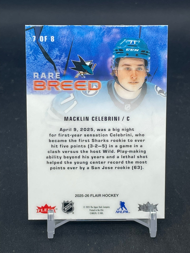 2025 UPPER DECK FLAIR - RARE BREED - M. CELEBRINI -