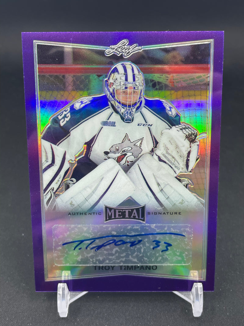 2016 LEAF METAL - PURPLE - T. TIMPANO - #BA-TTI - #'D/15 - AUTOGRAPH