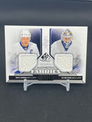 2014 UPPER DECK SP GAME USED - DUAL AUTHENTIC FABRICS - M. SUNDIN / E. BELFOUR -