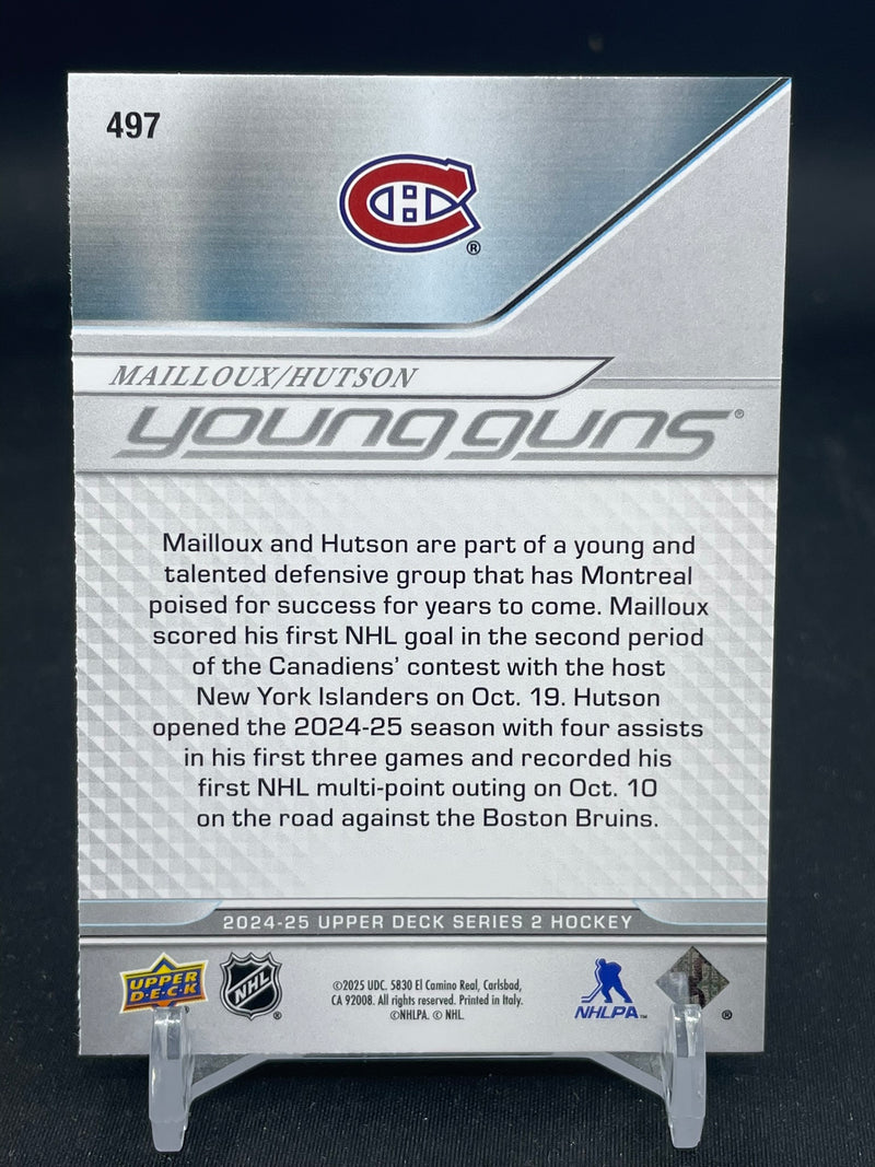 2024 UPPER DECK SERIES TWO - YOUNG GUNS TEAMMATES - L. MAILLOUX / L. HUTSON -