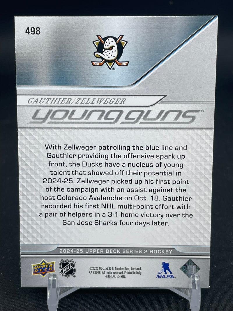 2024 UPPER DECK SERIES TWO - YOUNG GUNS TEAMMATES - C. GAUTHIER - O. ZELLWEGER -