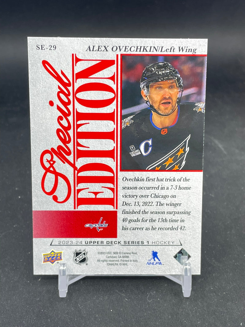 2023 UPPER DECK SERIES ONE - RED PARALLEL - SPECIAL EDITION - A. OVECHKIN -