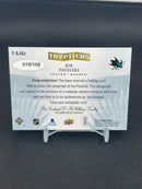 2014 UPPER DECK TRILOGY - TRYPTICHS - J. PAVELSKI - #T-SJS2 - #'D/100 - AUTOGRAPH