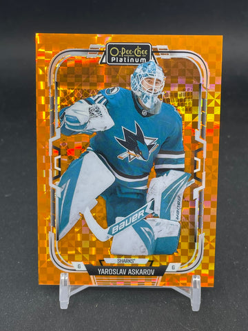 2025 UPPER DECK O-PEE-CHEE PLATINUM - ORANGE CHECKERS - Y. ASKAROV - #170 - #'D/25