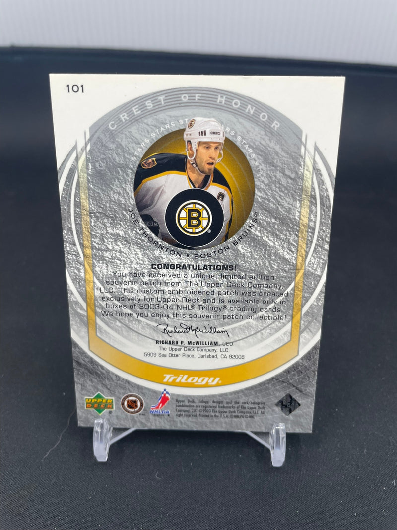 2003 UPPER DECK TRILOGY - CREST OF HONOR - J. THORNTON -
