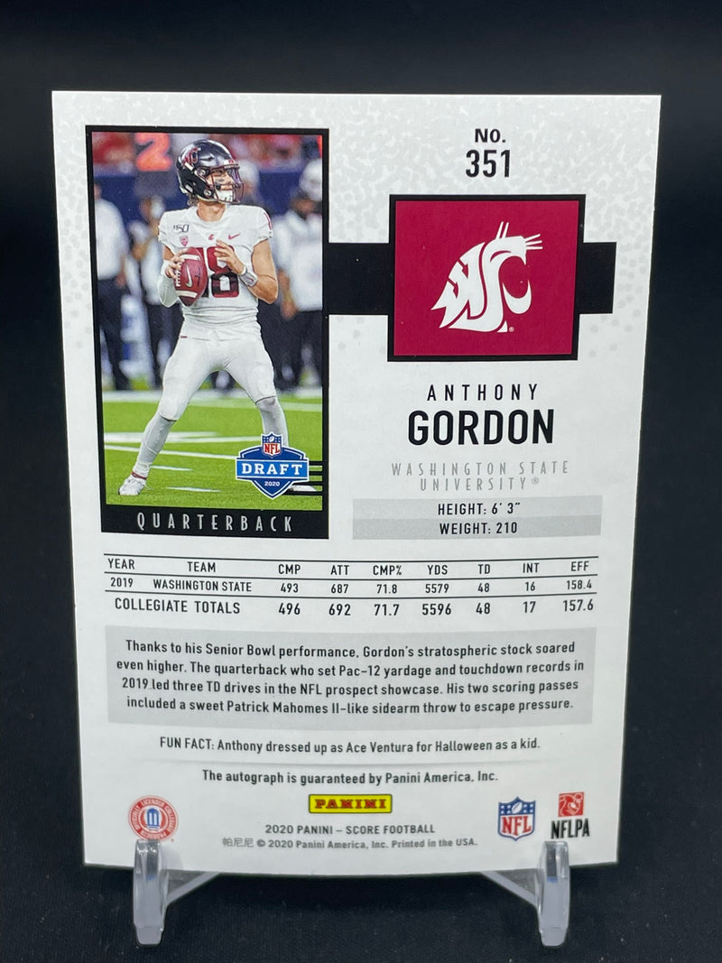 2020 PANINI SCORE - A. GORDON -