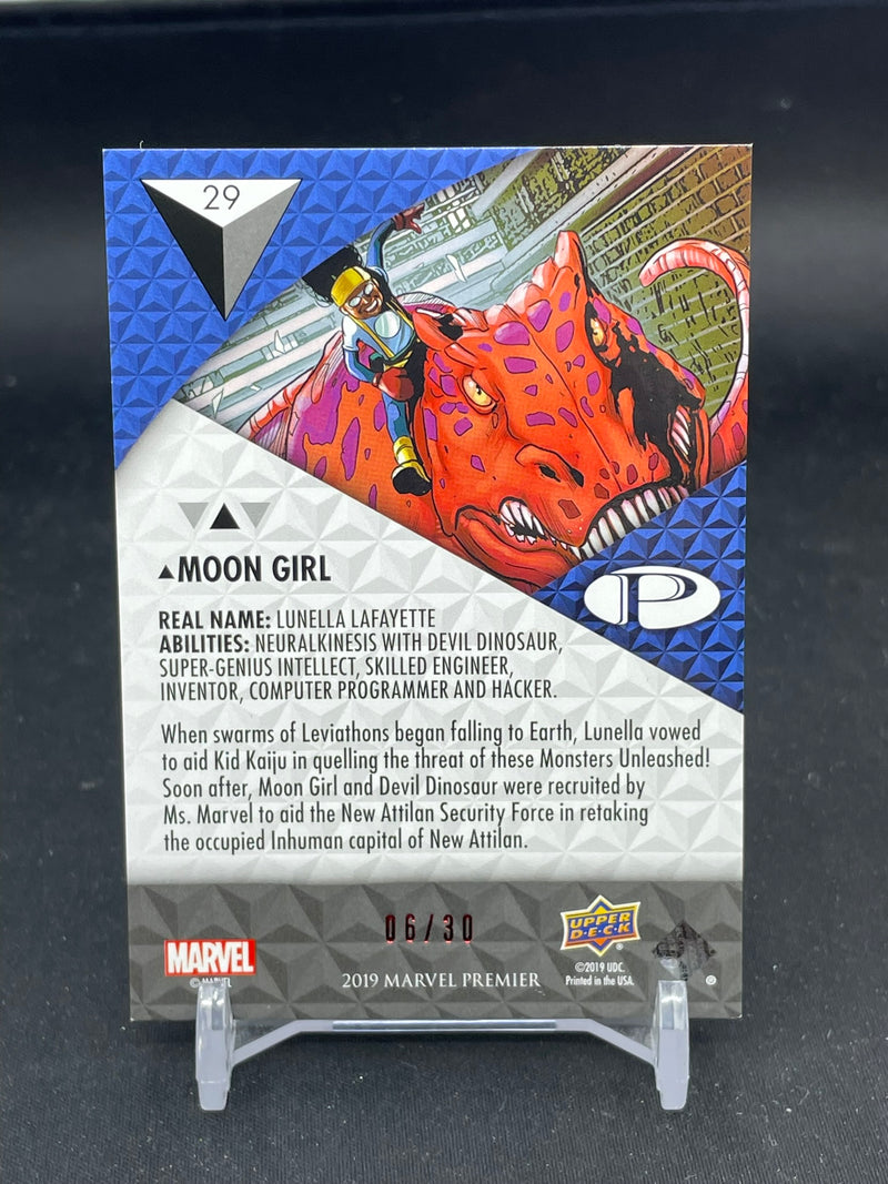 2019 UPPER DECK MARVEL PREMIER - RED - MOON GIRL - #29 - #'D/30