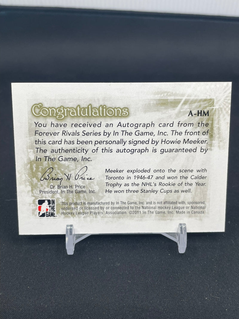 2011 IN THE GAME - FOREVER RIVALS AUTOGRAPH - H. MEEKER -