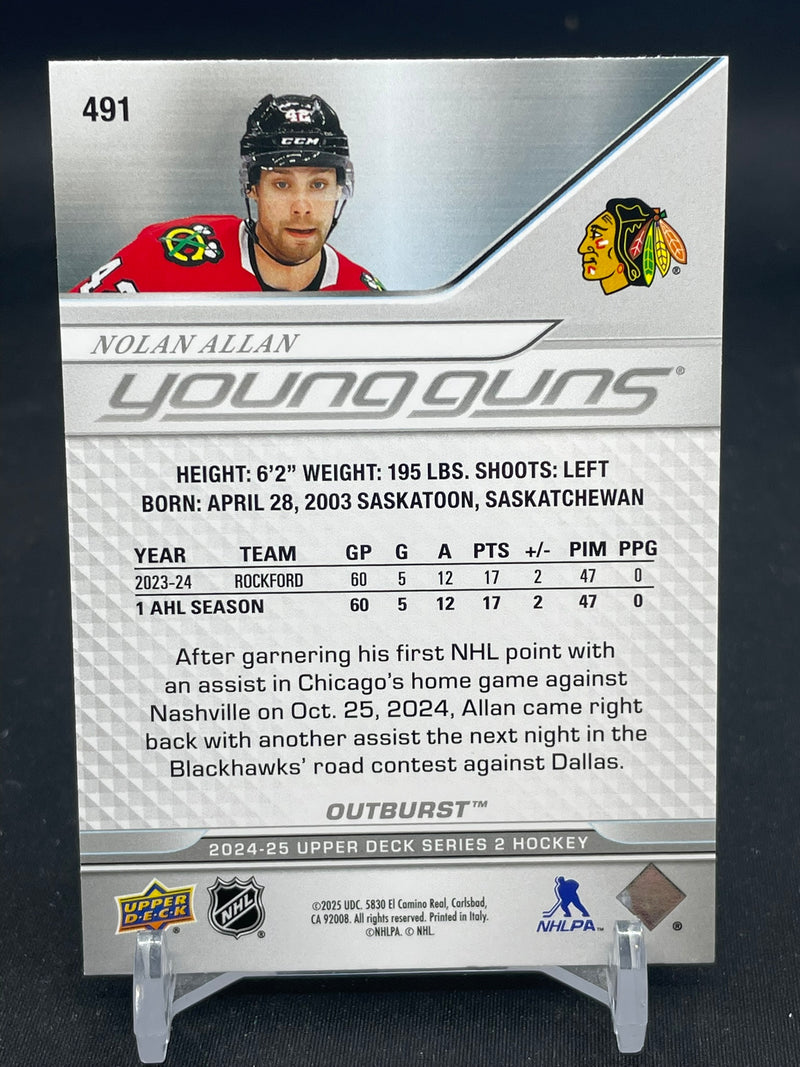 2024 UPPER DECK SERIES TWO - OUTBURST - YOUNG GUNS - N. ALLAN -