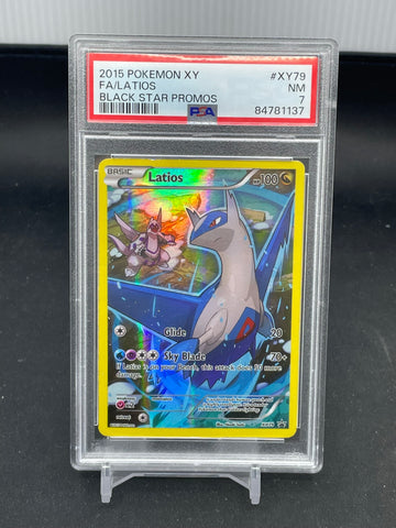 POKEMON - BLACK STAR PROMOS - LATIOS - #XY79 - FULL ART - PSA 7