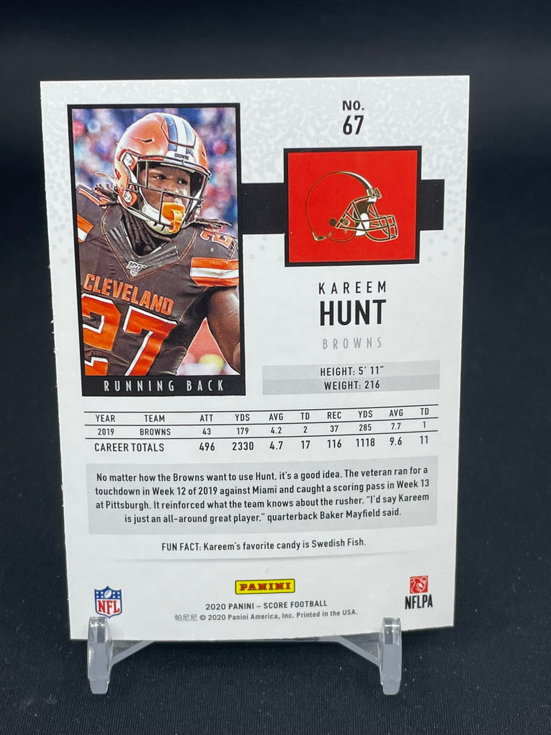 2020 PANINI SCORE - GOLD ZONE - K. HUNT - #76 - #'D/50