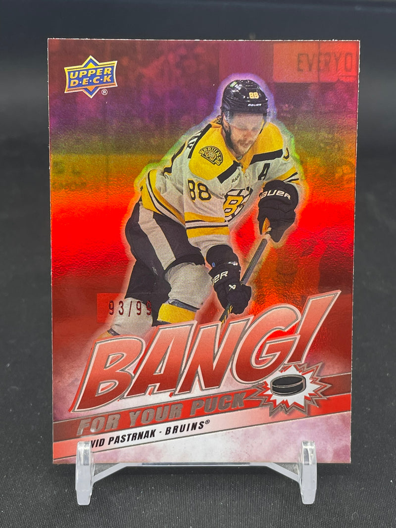 2024 UPPER DECK SERIES TWO - RED - BANG! FOR YOUR PUCK - D. PASTRNAK - #BP-9 - #'D/99