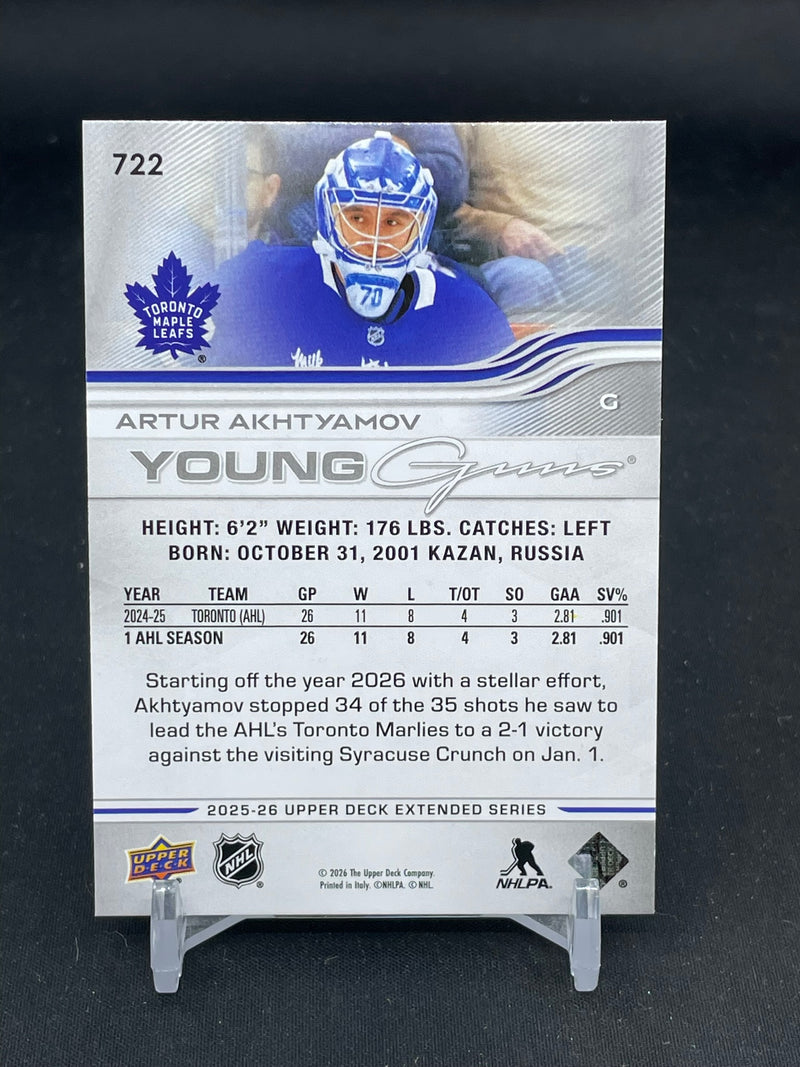 2025 UPPER DECK EXTENDED SERIES - YOUNG GUNS - A. AKHTYAMOV -