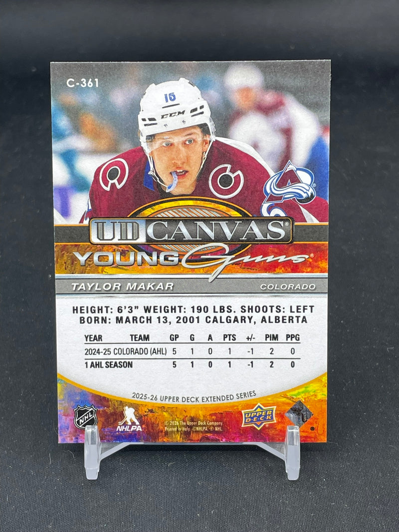 2025 UPPER DECK EXTENDED SERIES - UD CANVAS - YOUNG GUNS - T. MAKAR -