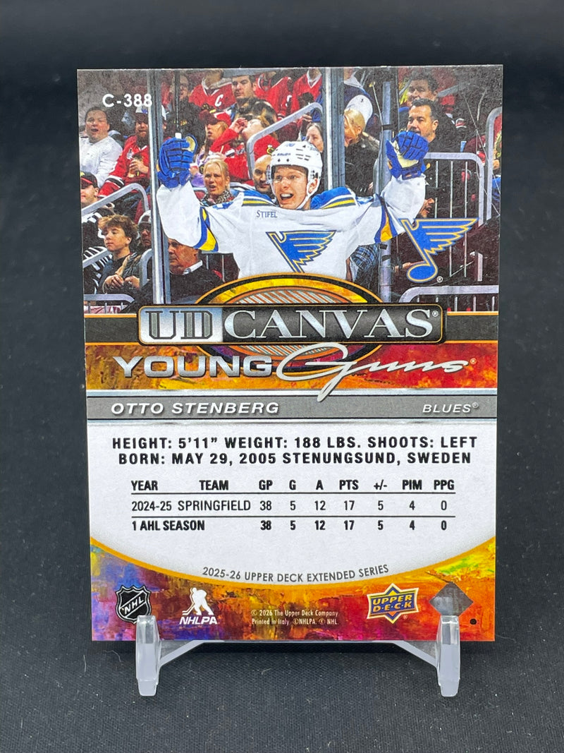 2025 UPPER DECK EXTENDED SERIES - UD CANVAS - YOUNG GUNS - O. STENBERG -