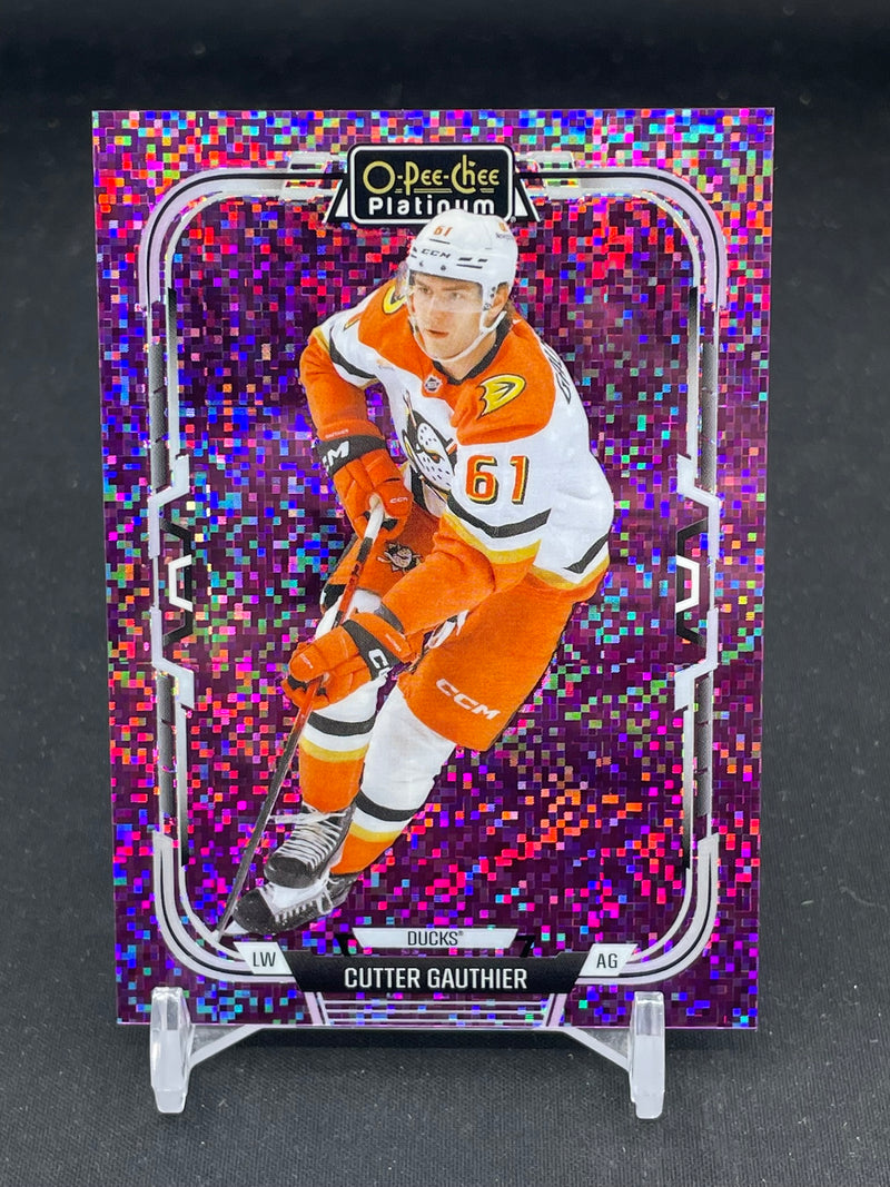2025 UPPER DECK O-PEE-CHEE PLATINUM - VIOLET PIXELS - C. GAUTHIER - #140 - #'D/299 - AUTOGRAPH
