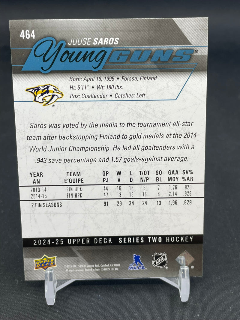 2024 UPPER DECK SERIES TWO - YOUNG GUNS RENEWED - J. SAROS -