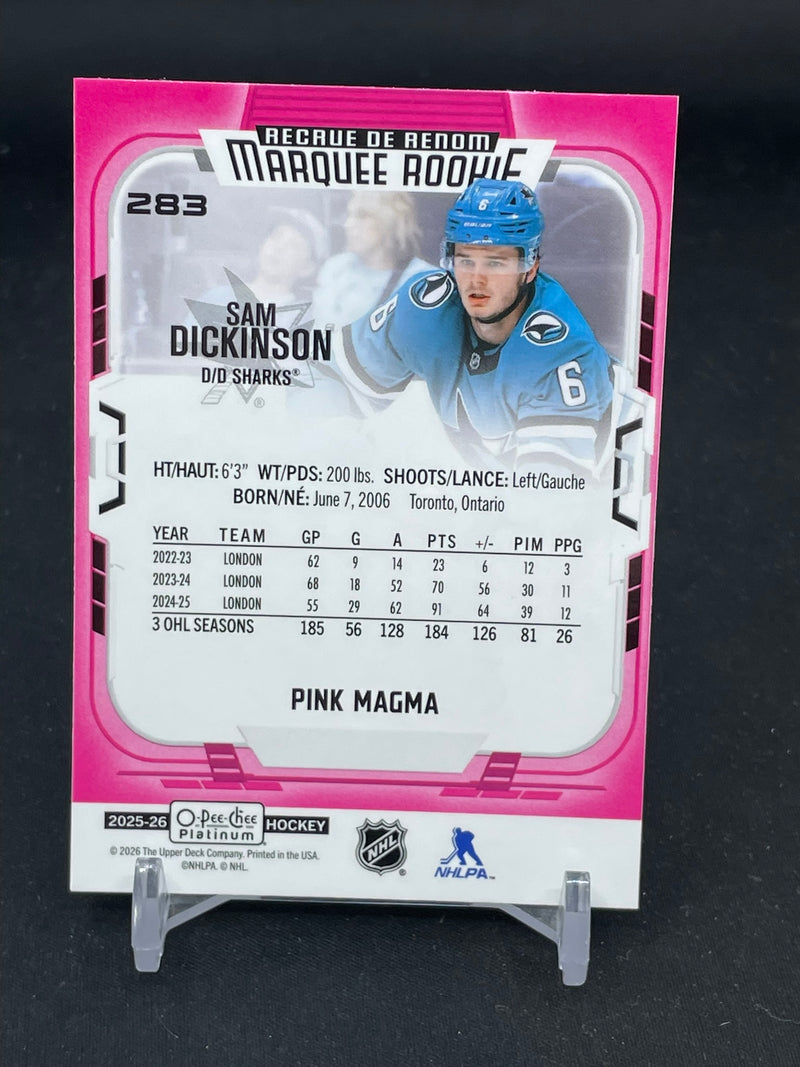 2025 UPPER DECK O-PEE-CHEE PLATINUM - PINK MAGMA - MARQUEE ROOKIE - S. DICKINSON -