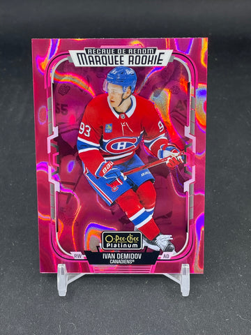 2025 UPPER DECK O-PEE-CHEE PLATINUM - PINK MAGMA - MARQUEE ROOKIE - I. DEMIDOV - #232 - RC