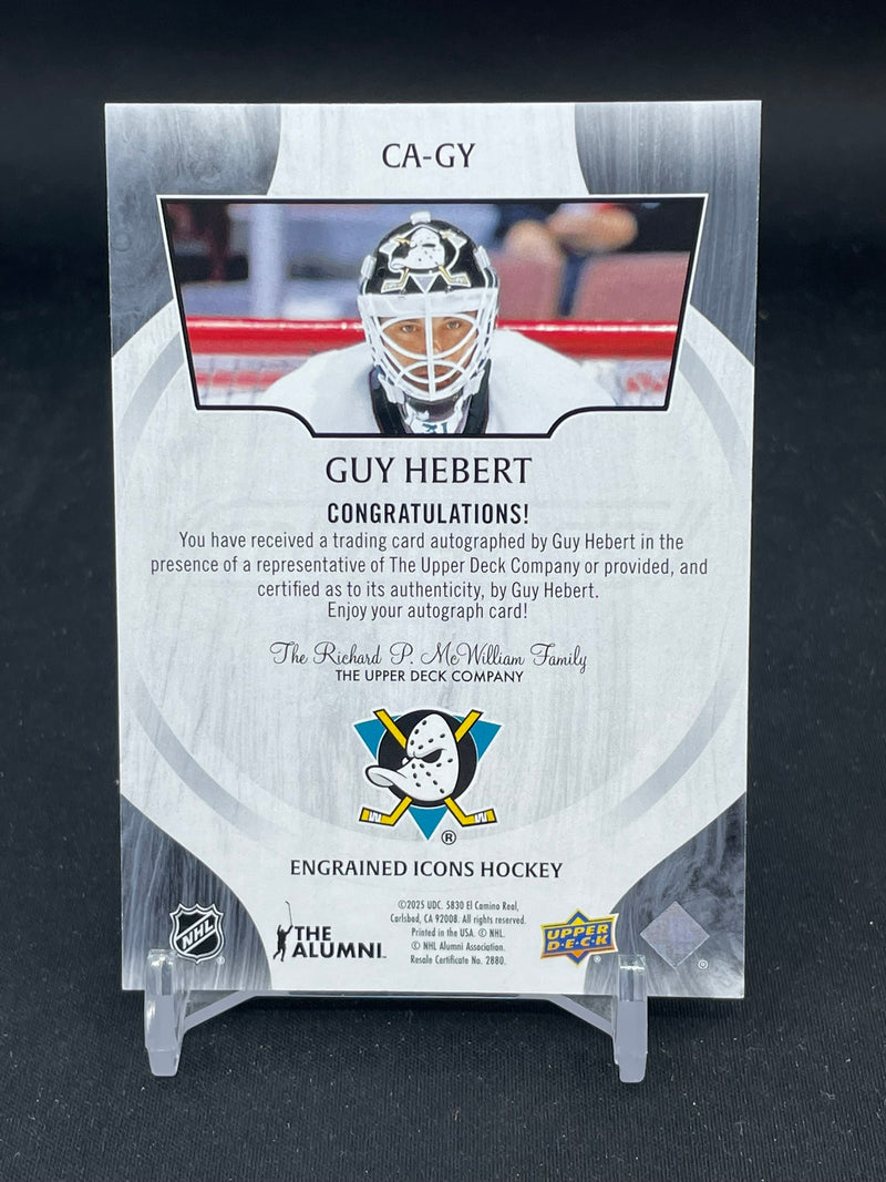 2024 UPPER DECK ENGRAINED ICONS - EBONY - G. HEBERT - #CA-GY - #'D/49 - AUTOGRAPH